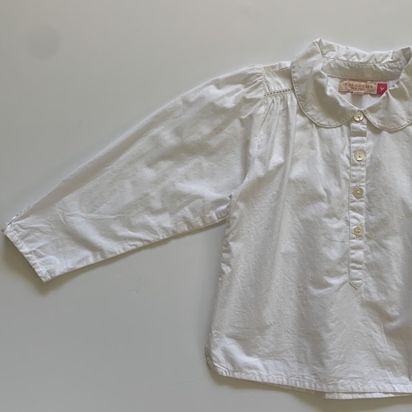 Pink Chicken White Blouse 4Y - Picture 3 of 12